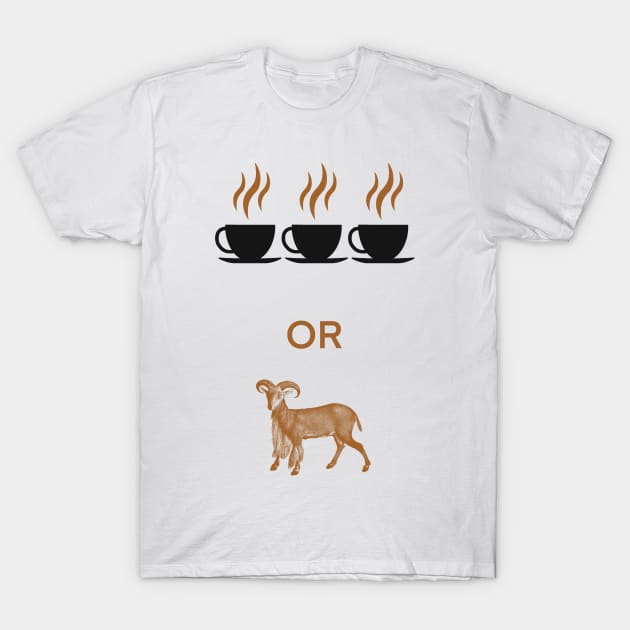 3 Cups of Coffee T-Shirt by eden1472